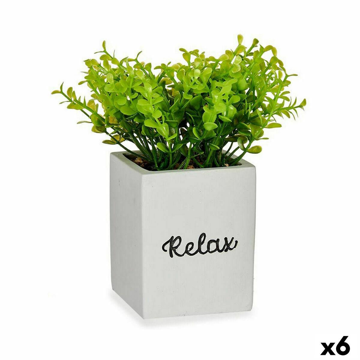 Dekorativ plante Ark Lille Plastik Cement 13 x 18 x 13 cm (6 enheder) Dekorativ plante Ark Lille Plastik Cement 13 x 18 x 13 cm (6 enheder)