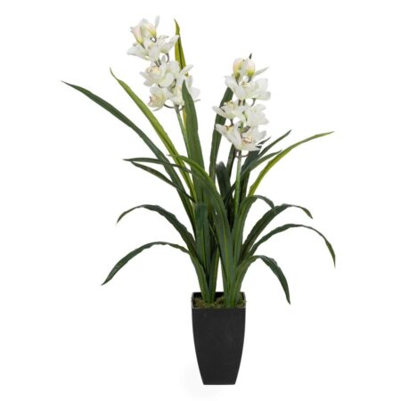 Dekorativ plante Bambus Polyetylen Jern Cement Materiale 45 x 45 x 100 cm