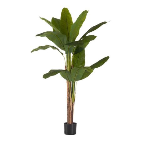 Dekorativ plante Bananplante Grøn Plastik (80 x 150 x 80 cm)