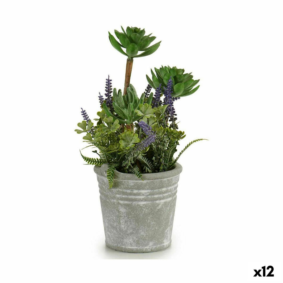 Dekorativ plante Blomstereng Kork Plastik 10 x 25 x 10 cm (12 enheder) Dekorativ plante Blomstereng Kork Plastik 10 x 25 x 10 cm (12 enheder)