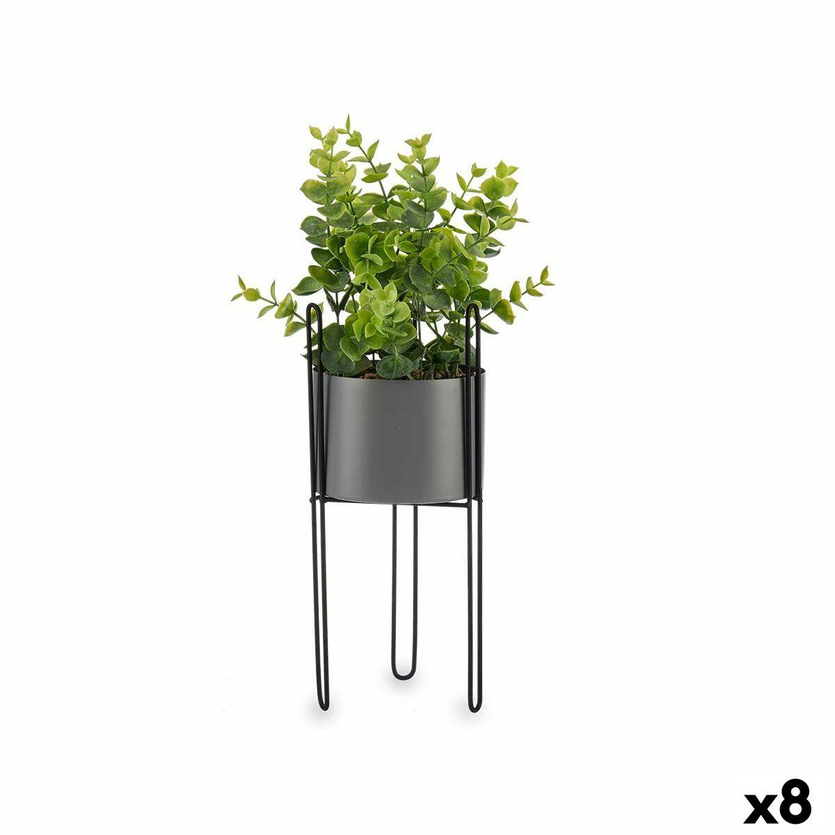 Dekorativ plante Eukalyptus Metal Plastik 14 x 40 x 14 cm (8 enheder) Dekorativ plante Eukalyptus Metal Plastik 14 x 40 x 14 cm (8 enheder)