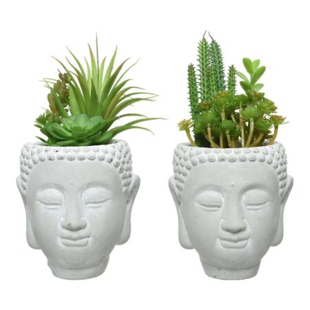 Dekorativ plante Keramik PVC Sukkulent