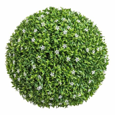 Dekorativ plante Krogla Orangeblomst 40 x 40 x 40 cm