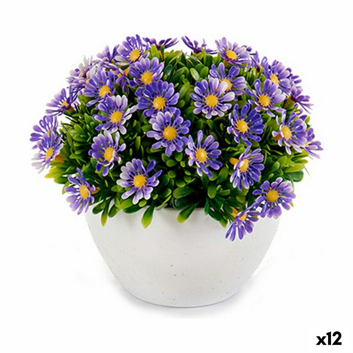 Dekorativ plante Margarita Plastik 14 x 13 x 14 cm (12 enheder) Dekorativ plante Margarita Plastik 14 x 13 x 14 cm (12 enheder)