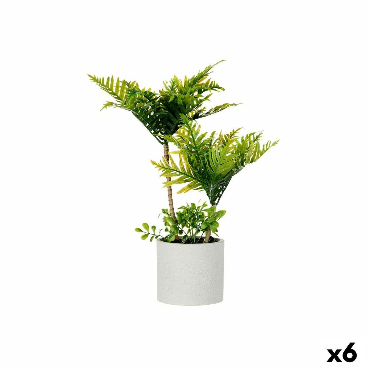 Dekorativ plante Palmera Plastik Cement 12 x 45 x 12 cm (6 enheder) Dekorativ plante Palmera Plastik Cement 12 x 45 x 12 cm (6 enheder)