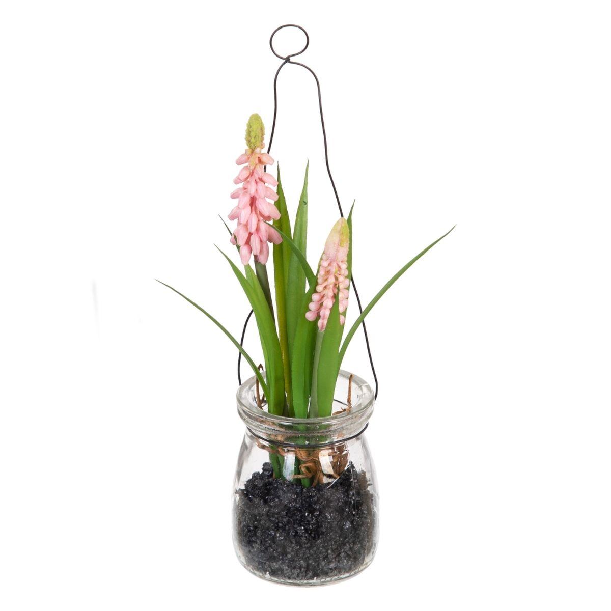 Dekorativ plante Polyester Polyetylen Jern 5,5 X 5,5 X 21 CM Dekorativ plante Polyester Polyetylen Jern 5,5 X 5,5 X 21 CM