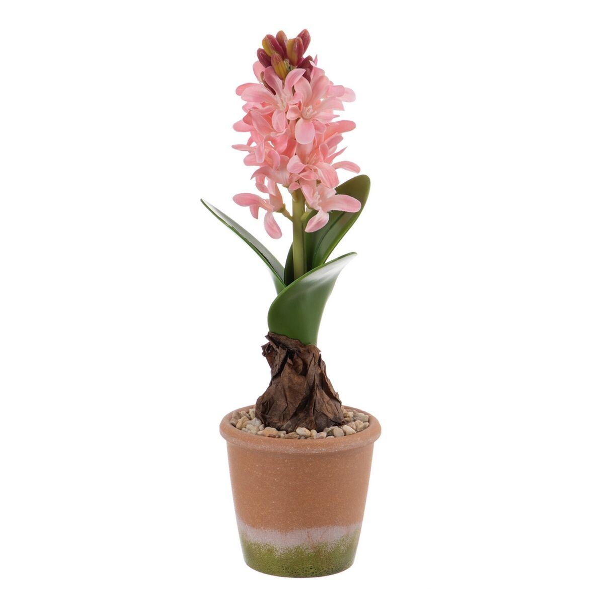 Dekorativ plante Polyester Polyetylen Jern Melamin 9,5 x 9,5 x 29 cm Dekorativ plante Polyester Polyetylen Jern Melamin 9,5 x 9,5 x 29 cm