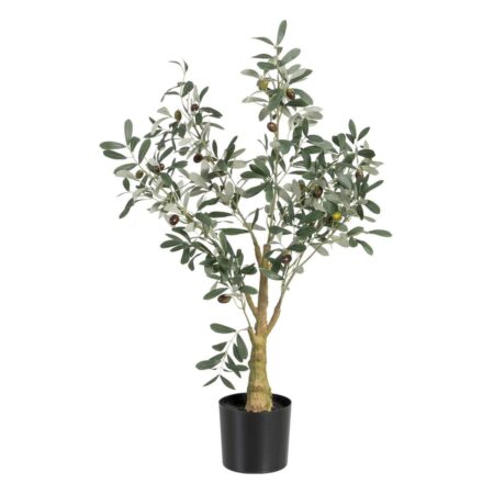 Dekorativ plante Polyester Polyetylen Oliven 56 x 48 x 78 cm