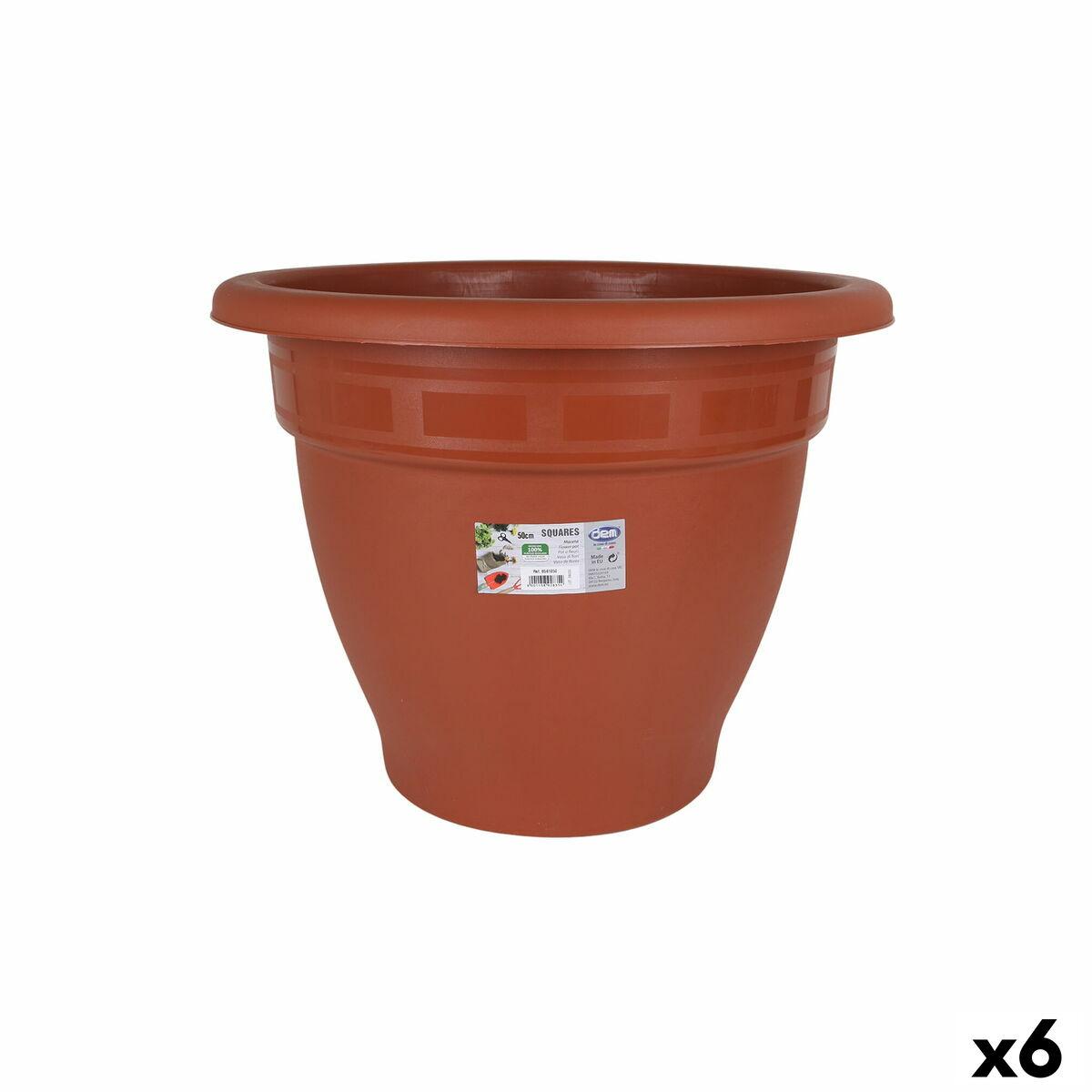 Dem urtepotte Squares, plastik, brun, Ø 50 cm - 6 stk. Dem urtepotte Squares, plastik, brun, Ø 50 cm - 6 stk.