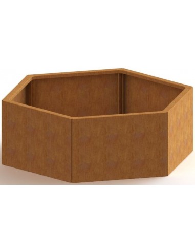 Denver højbed uden bund H60 x B103,9 x D119,3 cm i corten stål