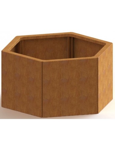 Denver højbed uden bund H60 x B69,3 x D79,3 cm i corten stål