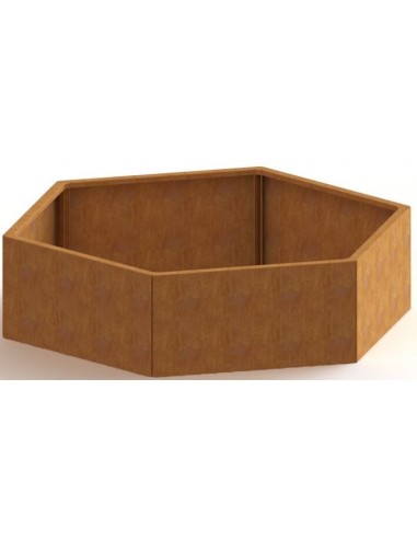 Denver højbed uden bund H80 x B138,6 x D159,3 cm i corten stål