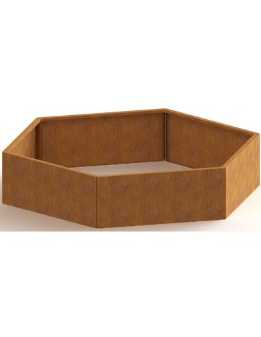 Denver højbed uden bund H80 x B173,2 x D199,3 cm i corten stål