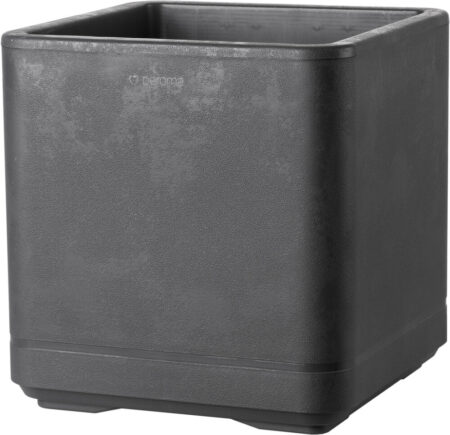 Deroma - Plantekasse Cosmo Firkantet 38x38x39cm Genbrugsplast Antracit