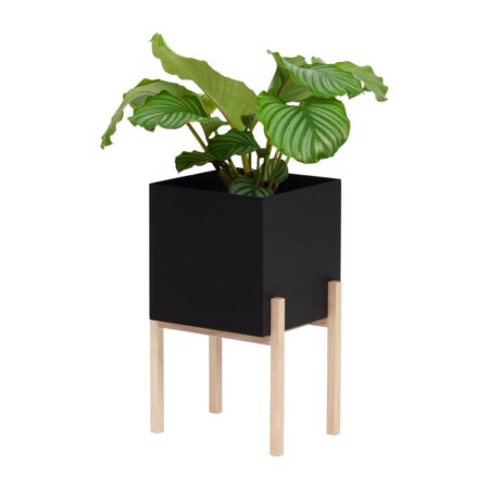 Design House Stockholm Botanic pedestal krukke Sort/Ask