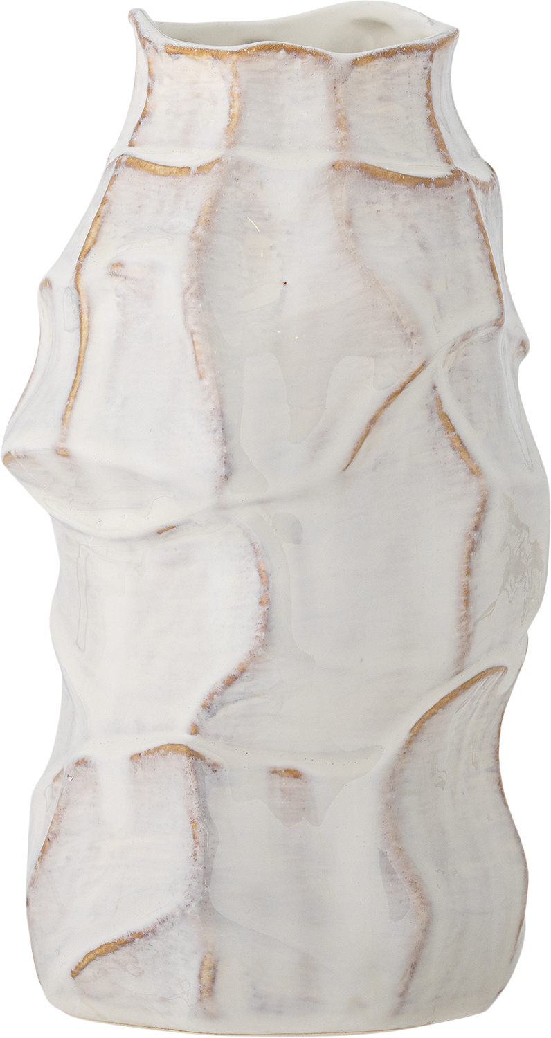 Dolores Vase, Hvid, Stentøj Dolores Vase, Hvid, Stentøj