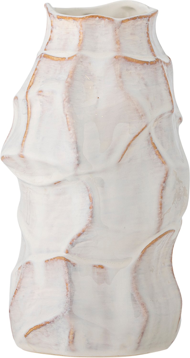 Dolores Vase, Hvid, Stentøj Dolores Vase, Hvid, Stentøj