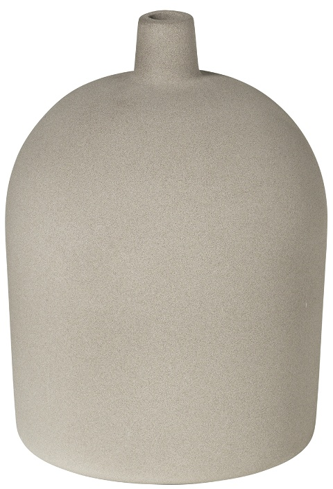 Dome, Vase, grå, H27x22x42 cm, terracotta Dome, Vase, grå, H27x22x42 cm, terracotta