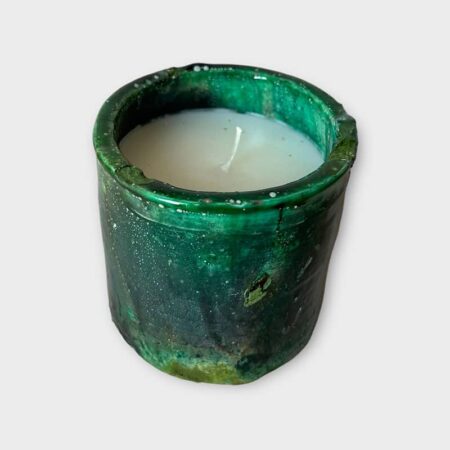 Duftlys i Tamegroute keramik potte Orangeblomst