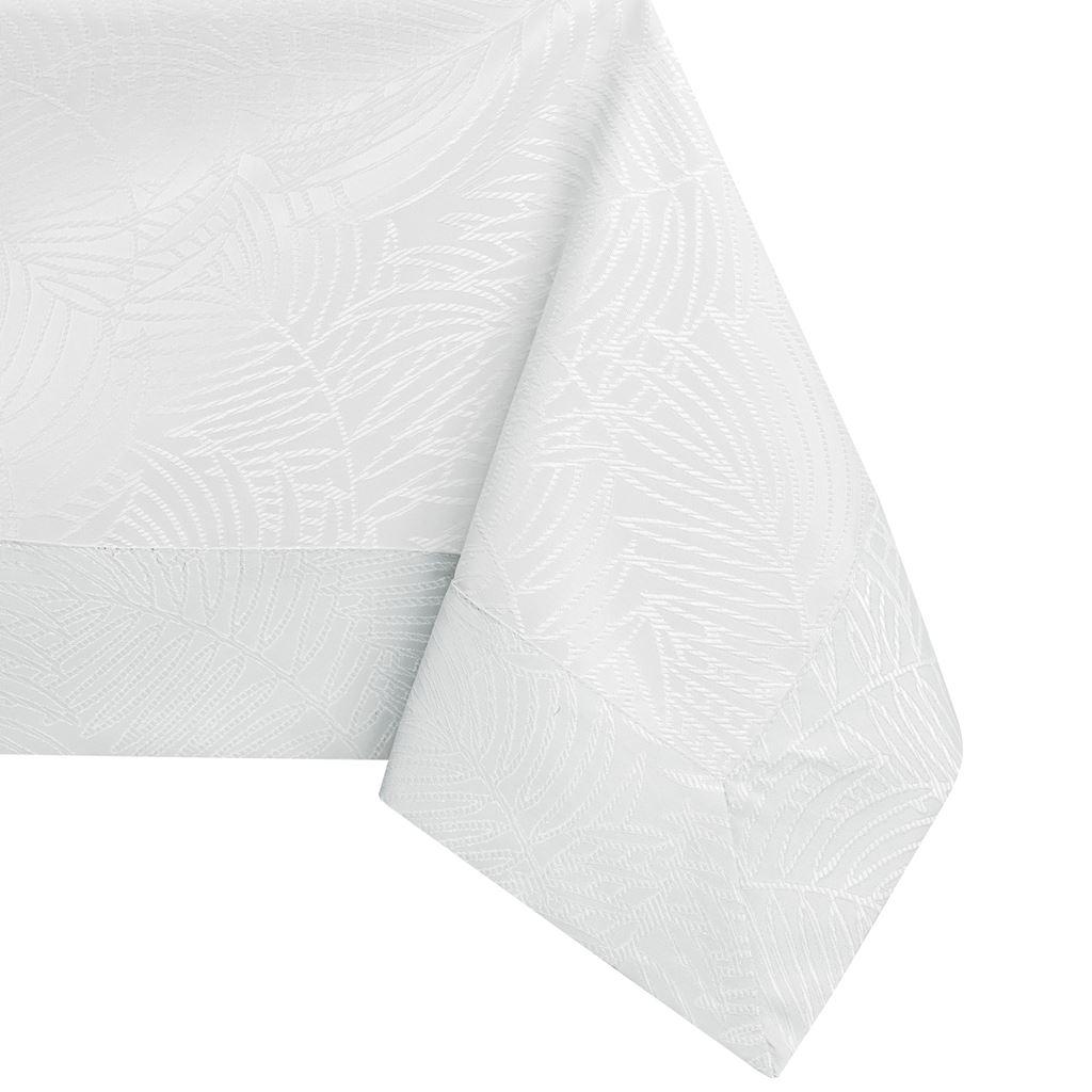 Dug hvid præget plante AmeliaHome Gaia 120×200 cm Dug hvid præget plante AmeliaHome Gaia 120×200 cm