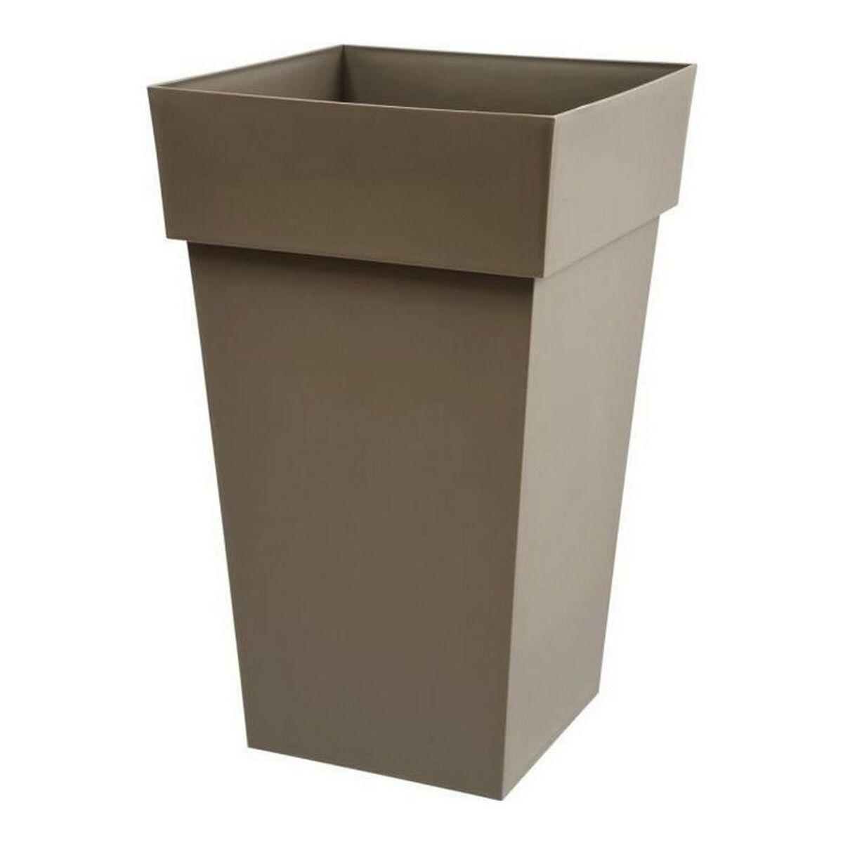 EDA urtepotte - Tuscan Taupe, firkantet polypropylen, 39 × 39 × 65 cm EDA urtepotte - Tuscan Taupe, firkantet polypropylen, 39 × 39 × 65 cm