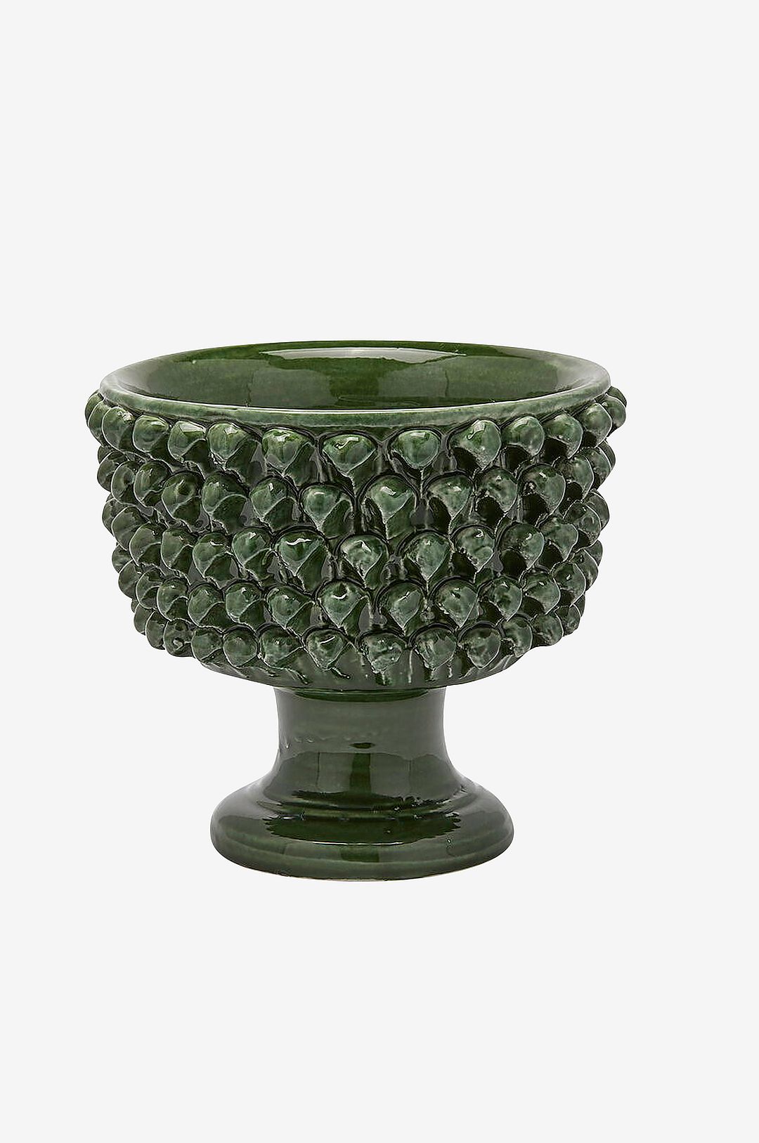 EDG - Vase Phoenix Pine Bowl H 24,5 cm - Grøn - Skåle - - Homeroom EDG - Vase Phoenix Pine Bowl H 24,5 cm - Grøn - Skåle - - Homeroom