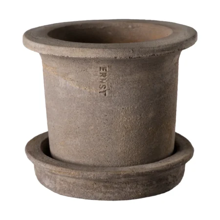 ERNST Ernst terrakotta krukke med underskål Ø12×10 cm