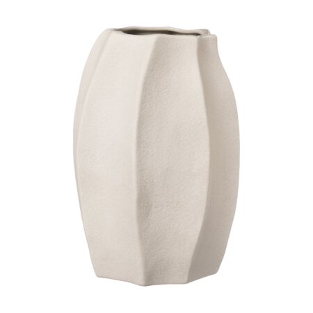 ERNST Ernst vase stentøj Ø15x23 cm Naturhvid