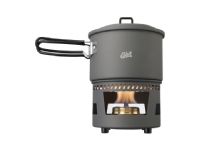ESBIT Cookset with alcohol burner, Pot, Aluminium, 1,5 L, Aluminium, Sort, Aluminium, 15,4 cm