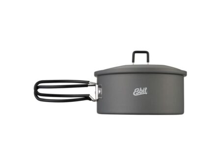 ESBIT PT1100HA, Pot, Aluminium, 1,1 L, Aluminium, Sort, Sort, 18/8