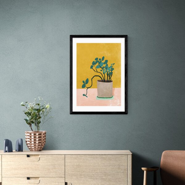 East End Prints Plant Print Yellow