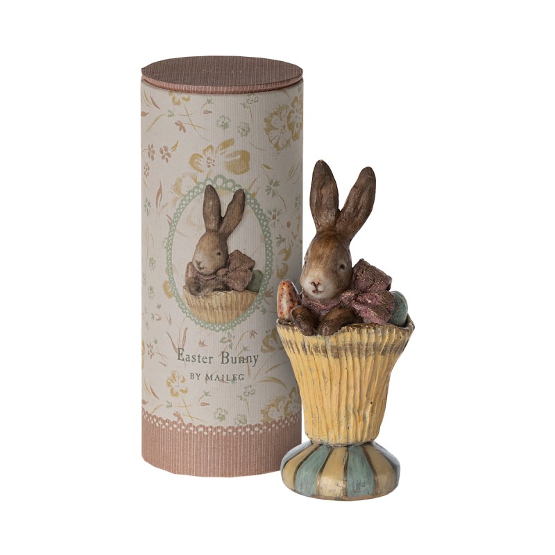 Easter bunny No. 14 - Maileg - Pigekanin i kurv m/ æg Easter bunny No. 14 - Maileg - Pigekanin i kurv m/ æg