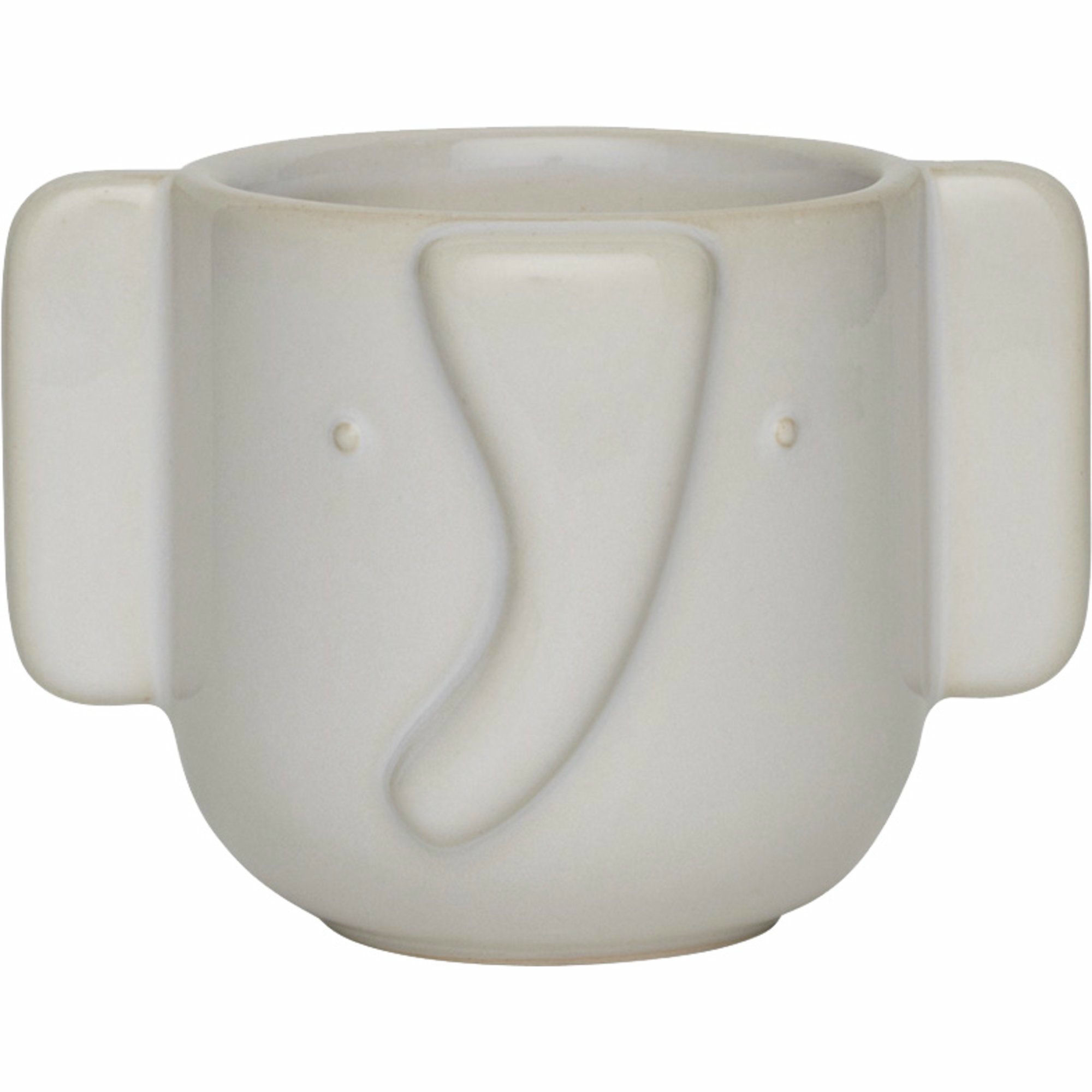 Elefant krukke 9 cm, offwhite Elefant krukke 9 cm, offwhite
