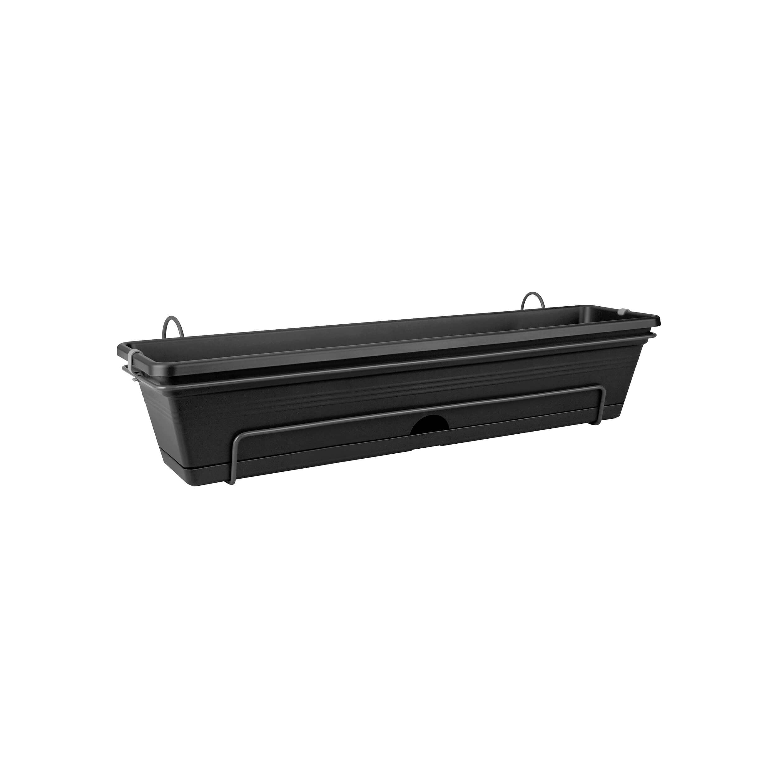 Elho - Green basics altankasse all-in-1 balcony 50-70 cm - Living black - 50 cm Elho - Green basics altankasse all-in-1 balcony 50-70 cm - Living black - 50 cm