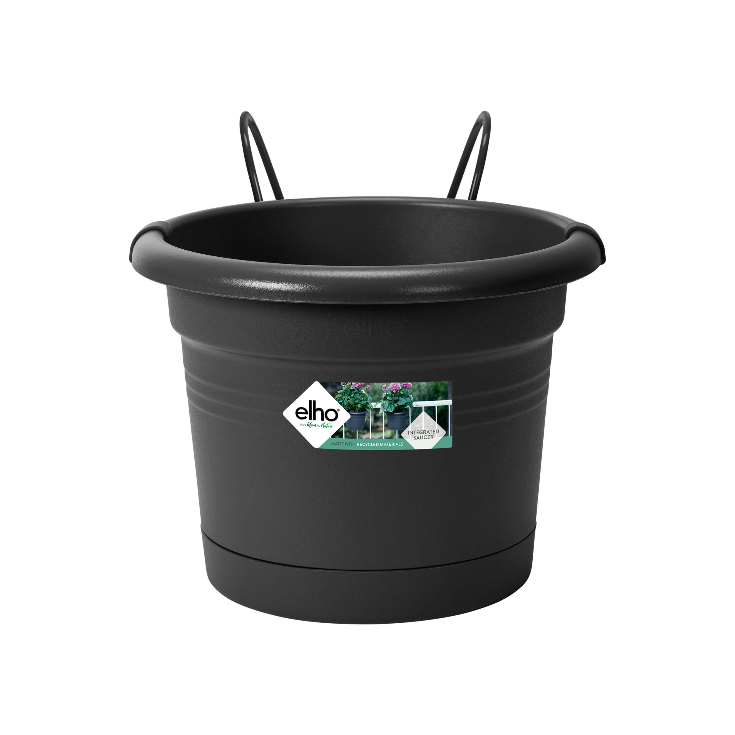 Elho - Green basics altanpotte Ø20 cm all-in-1 - Living black Elho - Green basics altanpotte Ø20 cm all-in-1 - Living black