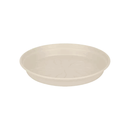 Elho - Green basics underskål Ø25 cm - Genbrugsplast - Cotton white - Ø25 cm