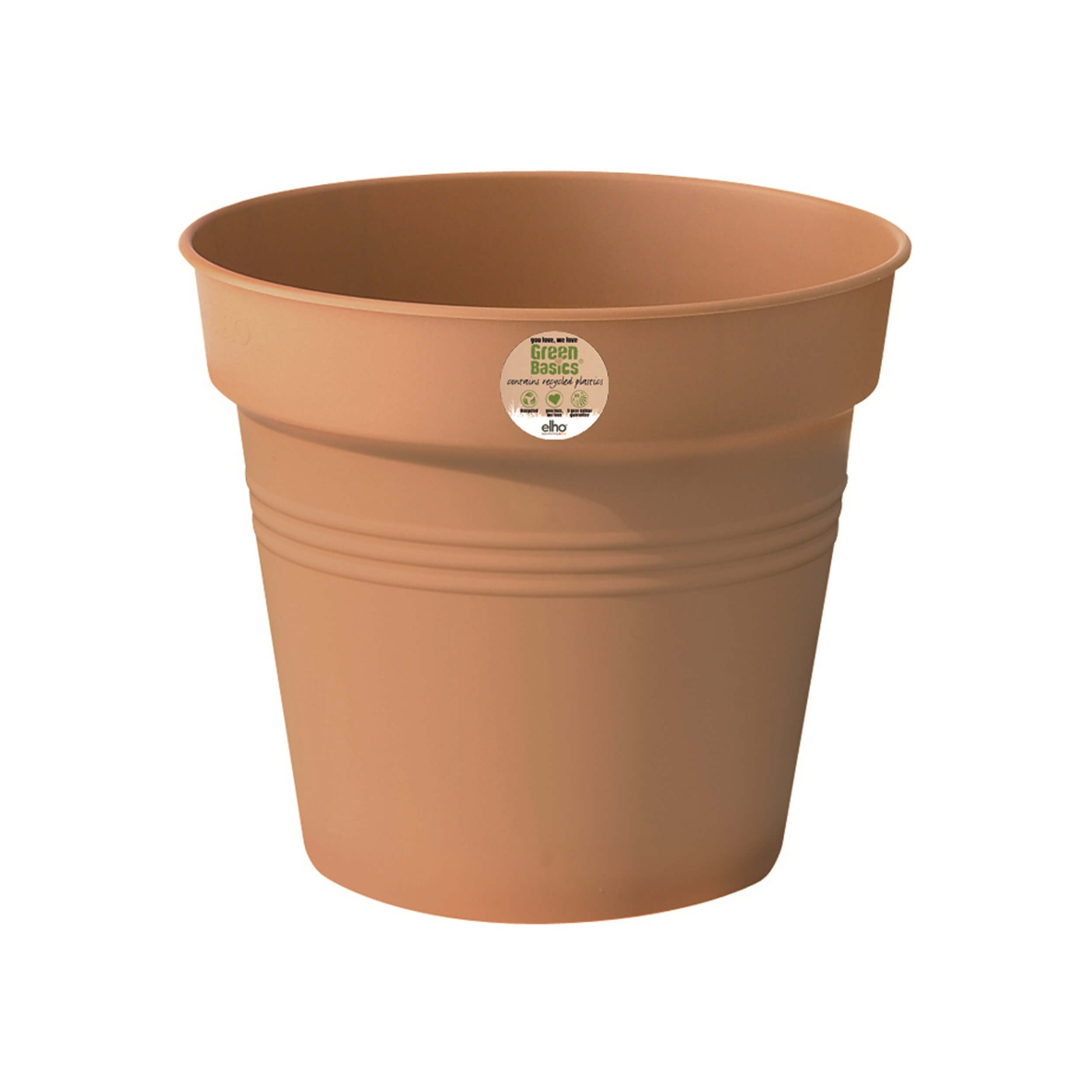 Elho - Green basics urtepotte Ø11-Ø40 cm - Genbrugsplast - Mild terra - Ø11 (Ø7,5) cm Elho - Green basics urtepotte Ø11-Ø40 cm - Genbrugsplast - Mild terra - Ø11 (Ø7,5) cm