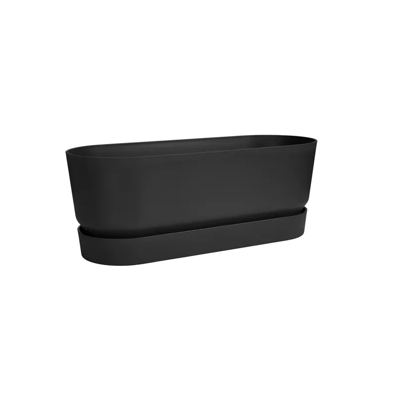 Elho - Greenville trough long 50cm living black Elho - Greenville trough long 50cm living black