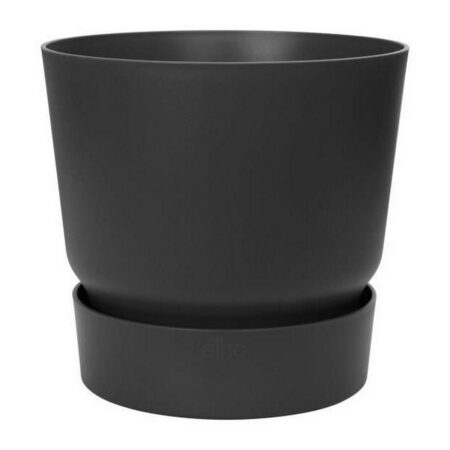Elho Greenville urtepotte - sort, Ø 40 cm (Ø 39 x 36,8 cm)