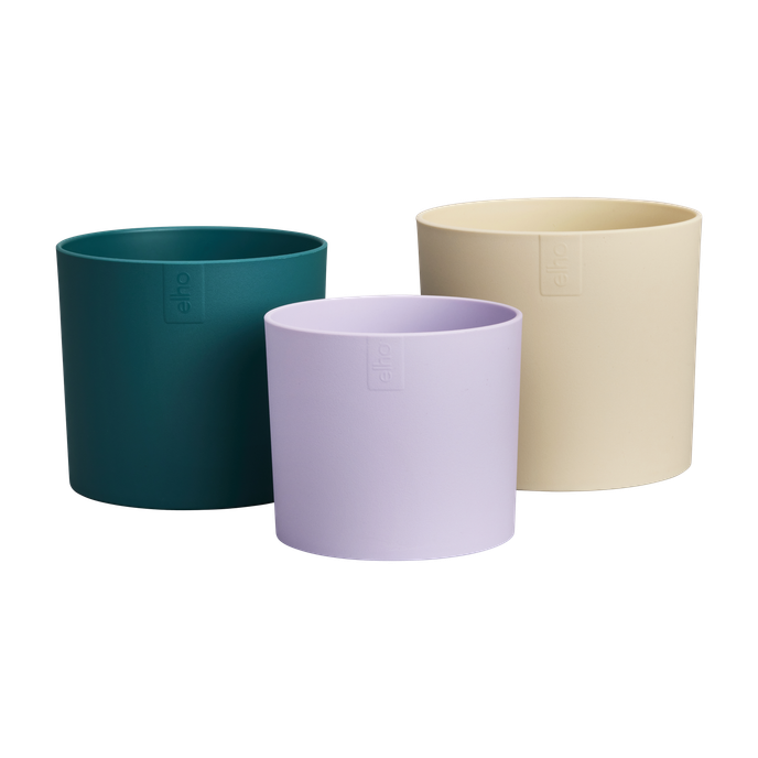 Elho - Urtepottesæt, Velvet cream, sæt af 3 stk. Elho - Urtepottesæt, Velvet cream, sæt af 3 stk.