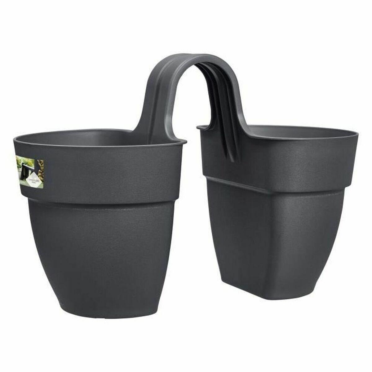 Elho Vibia Campana Twin urtepotte 38,4 × 20,5 × 26,5 cm - antracit Elho Vibia Campana Twin urtepotte 38,4 × 20,5 × 26,5 cm - antracit