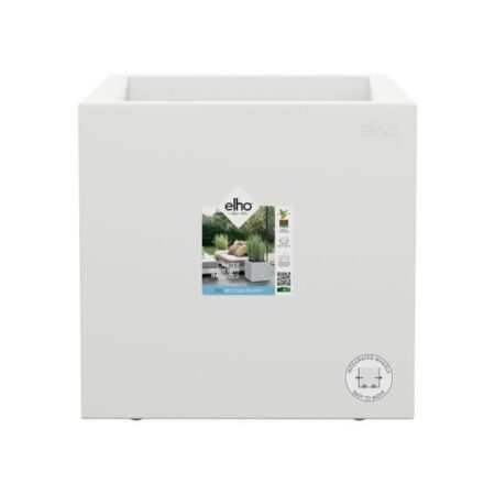 Elho Vivo Next Square 30 Blomlåda - Vit - ⌀ 30 x H 29 cm - inomhus/utomhus - 100% återvunnet