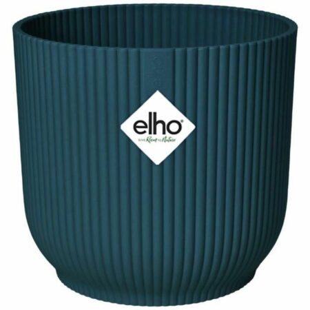 Elho urtepotte Ø25 cm - cirkulær, mørkeblå plastik