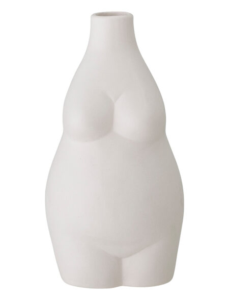 Elora Vase, Hvid, Stentøj Bloomingville White