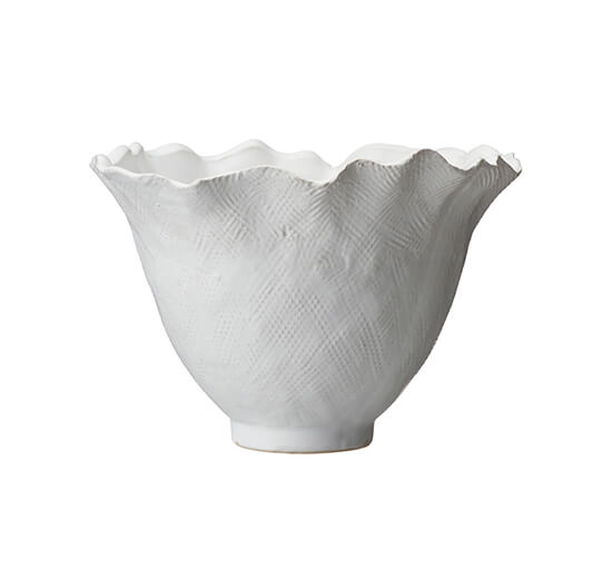 Emma Flower Pot White Emma Flower Pot White