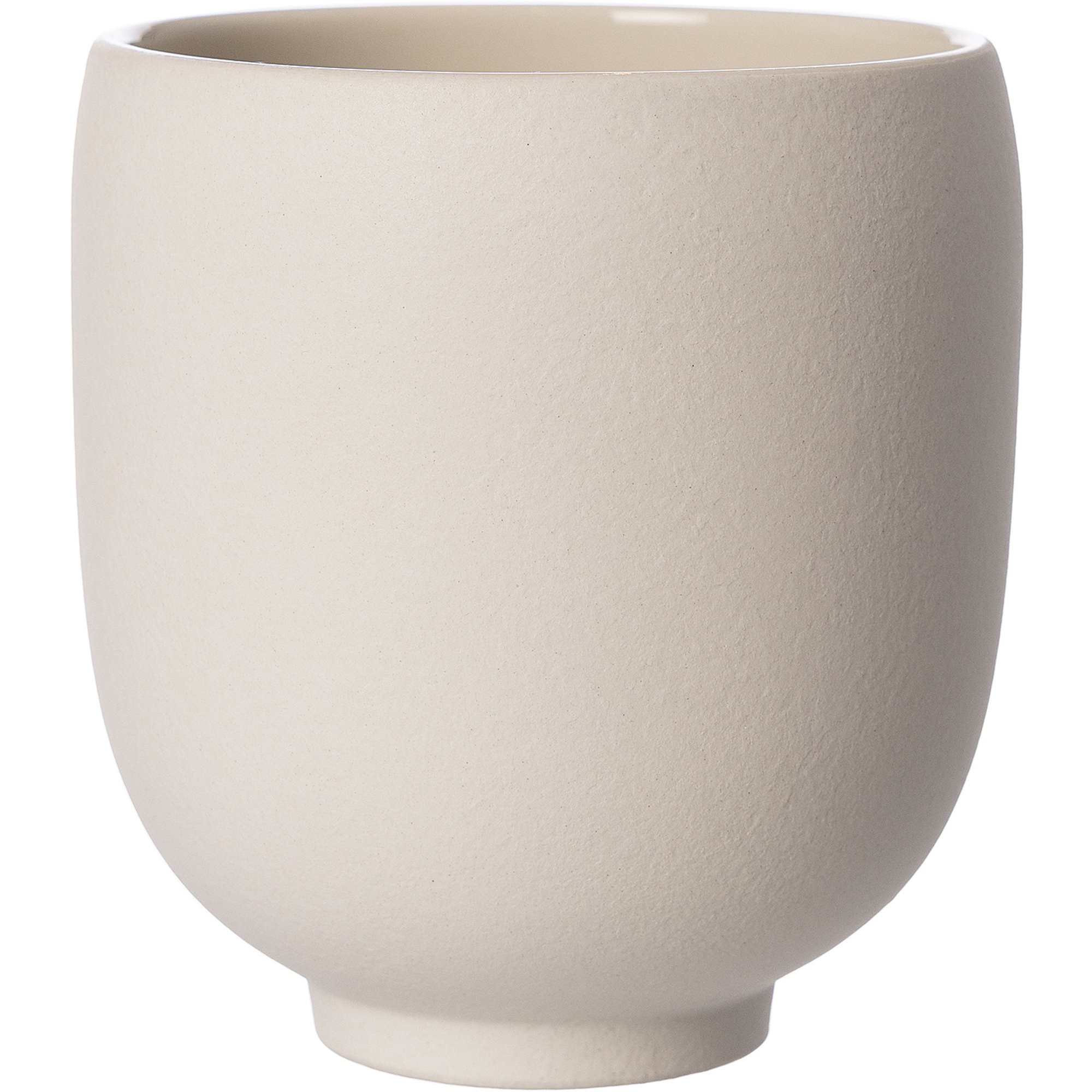 Ernst Krukke af stentøj 15 cm, naturhvid Ernst Krukke af stentøj 15 cm, naturhvid