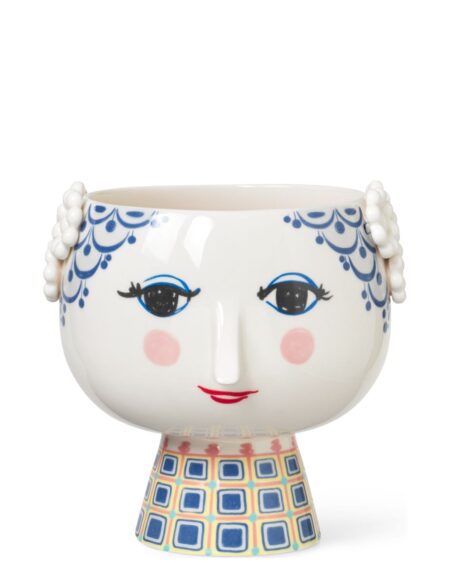 Eva Flowerpot Ø21 Cm Bjørn Wiinblad Blue