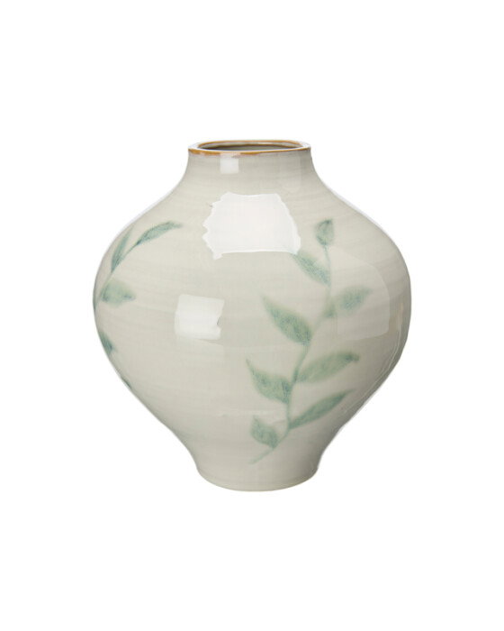 Evanthe vase hvid/grøn Evanthe vase hvid/grøn