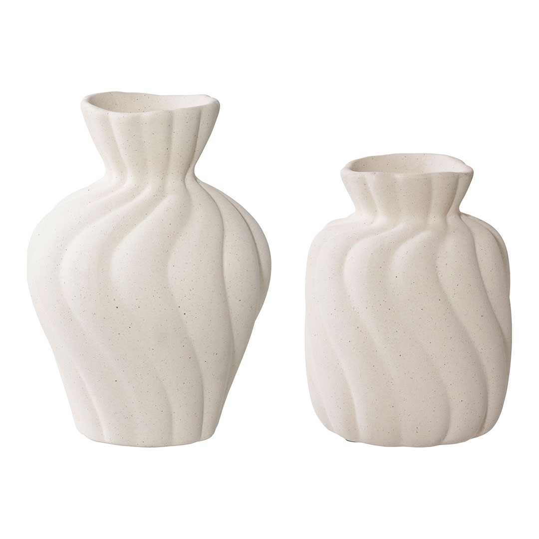 Évora vase sæt af 2 hvid Évora vase sæt af 2 hvid