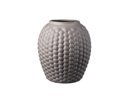 FDB Møbler / Furniture - Lupin Vase S7 - Vase - Warm Grey - Large - H22 x Ø19,5 cm